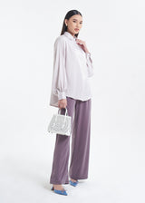 Harper Silk Blouse - Burnt Orange