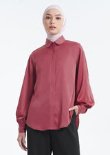 Harper Silk Blouse - Mulberry