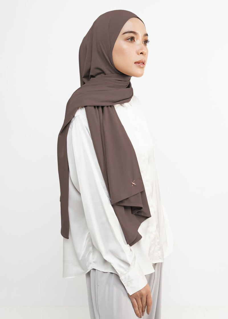 Jemma Instant Pashmina Hijab - Brunette