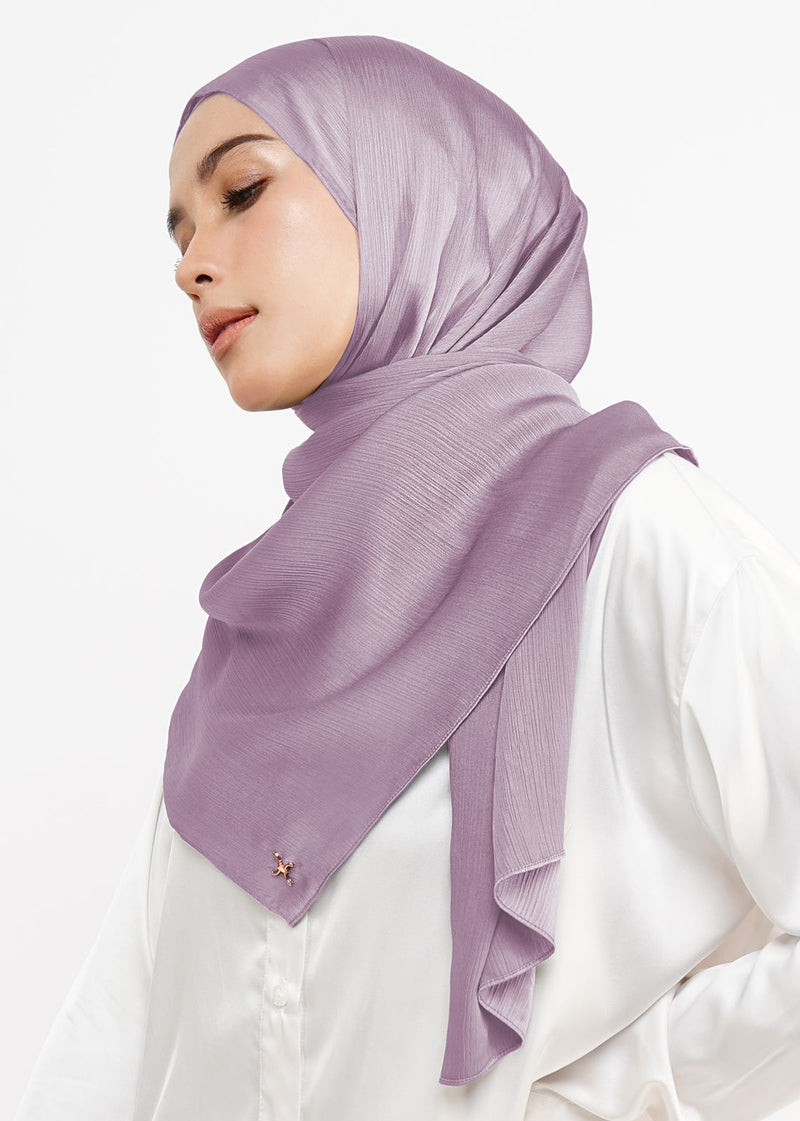 Duha Silk Pashmina Hijab - Fairy Lilac