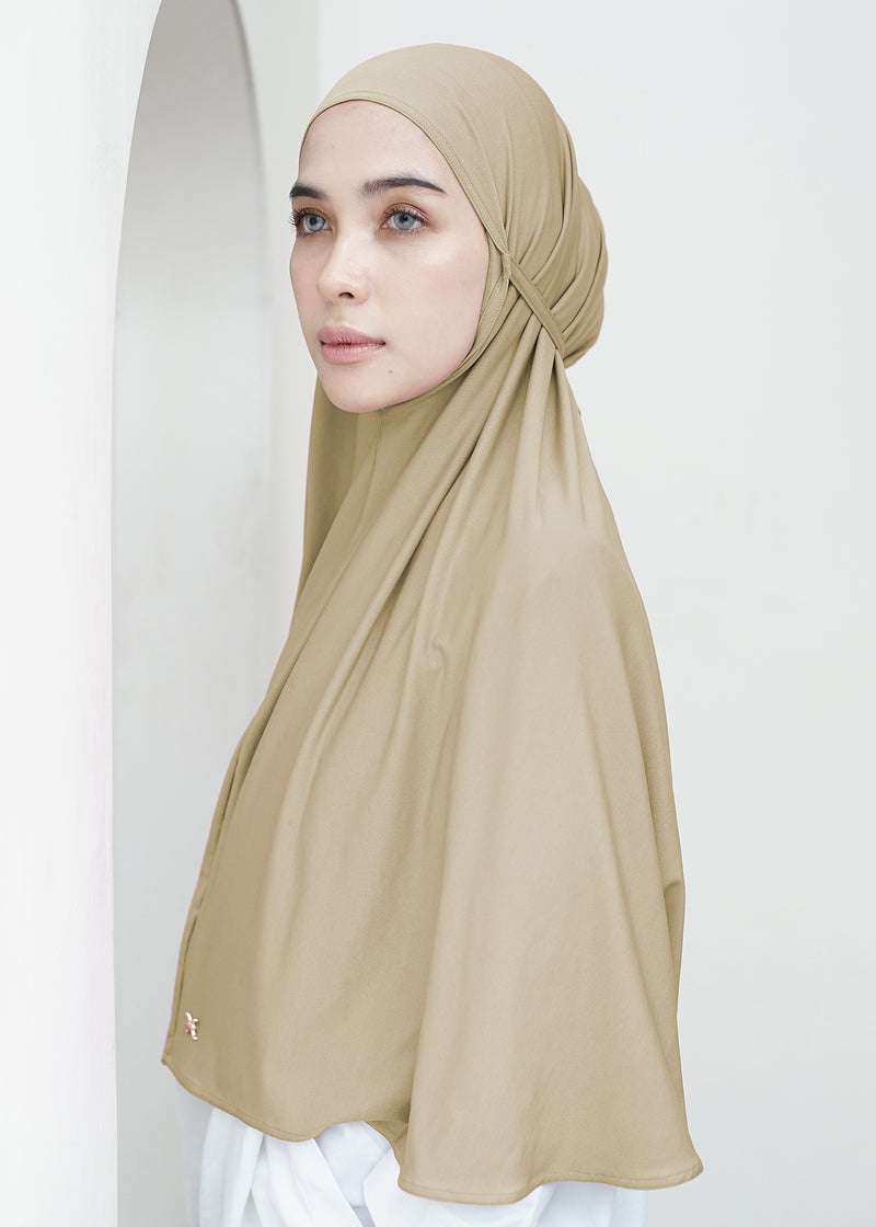 Amara Instant Hijab - Taos Taupe