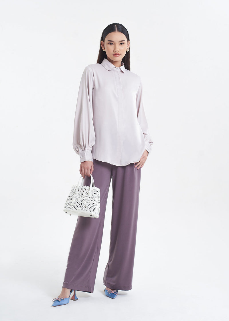 Harper Silk Blouse - Etoupe