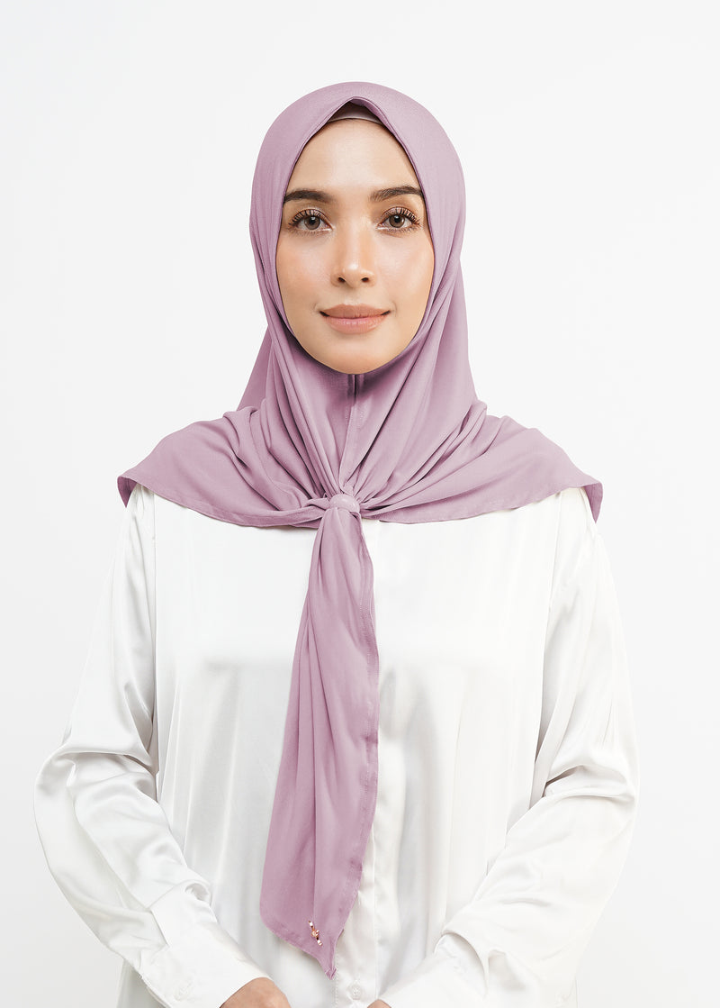 Hawa Instant Square Hijab - Light Purple